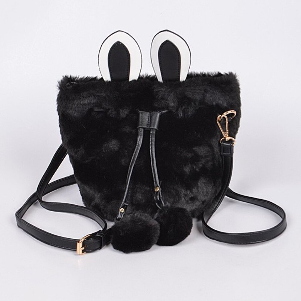 Faux Fur Bunny Bag- Multiple Colors Available - Picture 2 of 7